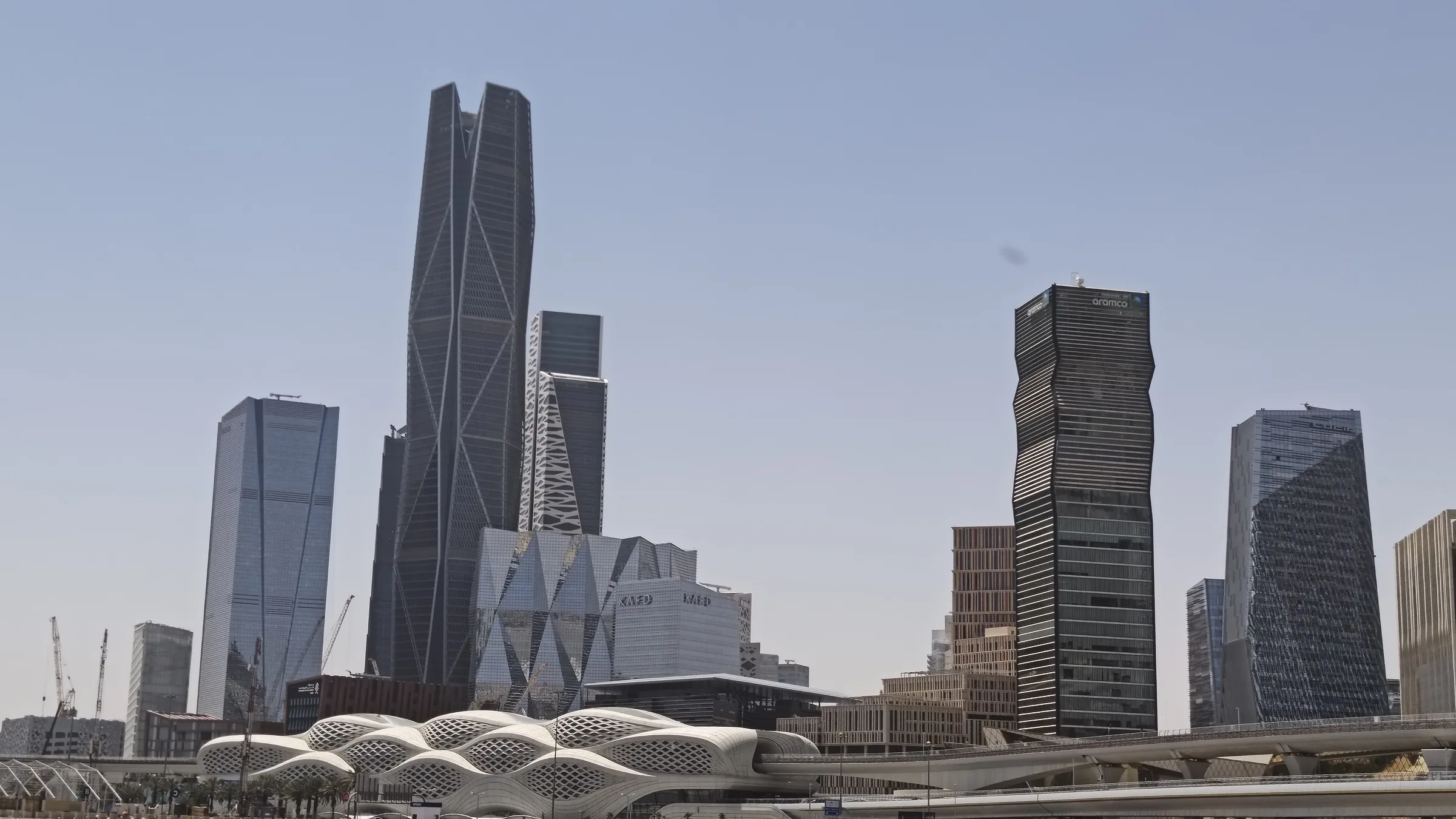 Office towers of the King Abdullah Financial District in Riyadh, the Gulf headquarters rival to Dubai