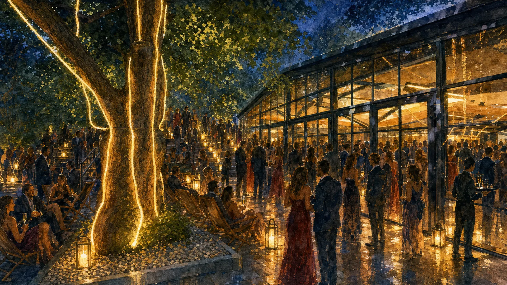 B'Fort entrance and fort walls, watercolor