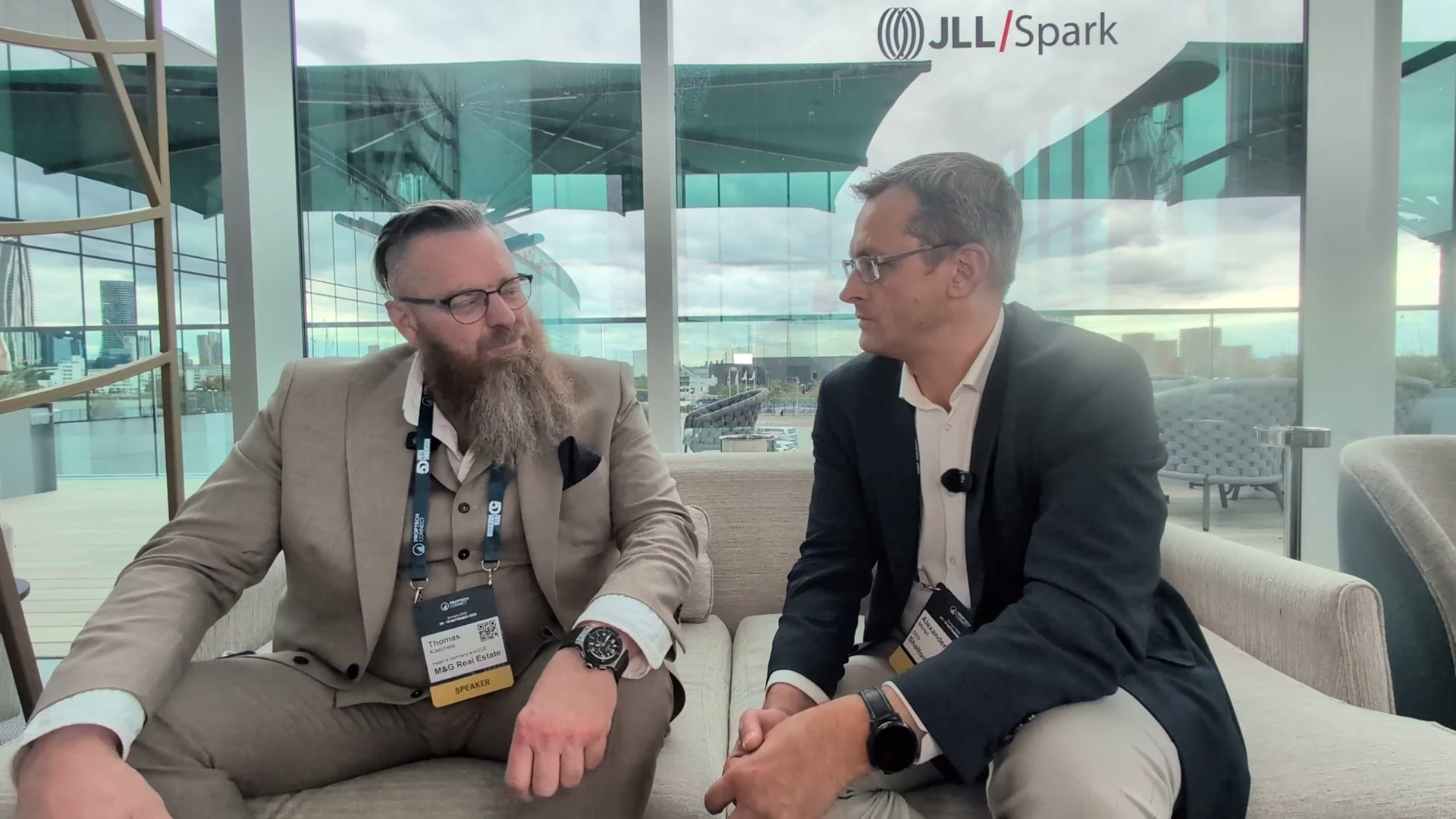 Thomas Kaechele of M&G Real Estate in conversation with Alexander Morari at PropTech Connect Europe 2026 in London.